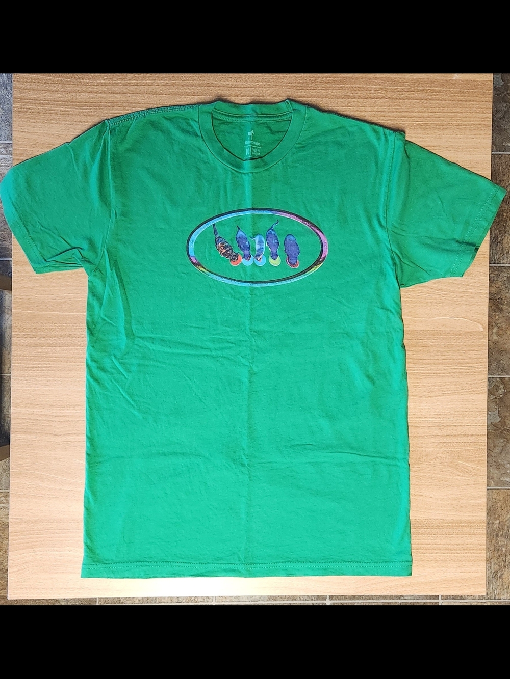Green Short-Sleeve Cat Custom Graphic Tee